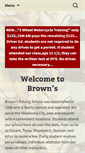 Mobile Screenshot of brownsdrivingschools.com